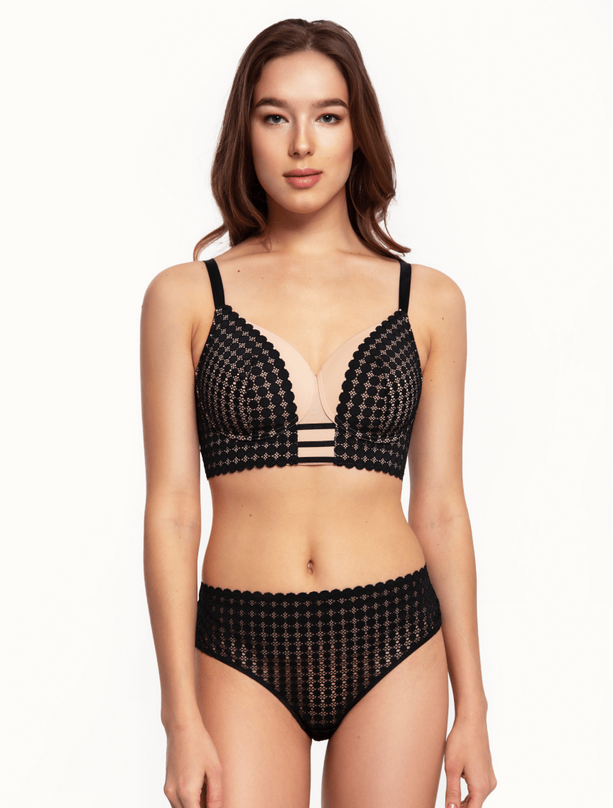 Бюстгальтер после мастэктомии Черный/Телесный M9110 фото 2