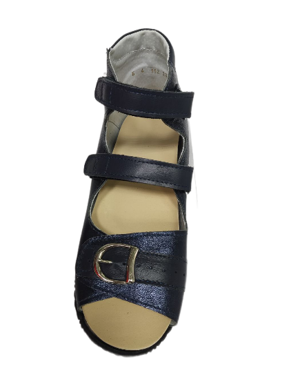 Сандалии ортопедические детские с открытым носом Орфея Б4-162-231-215-1 кожаные с регулируемой фикса фото 3