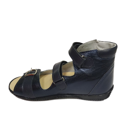 Сандалии ортопедические детские с открытым носом Орфея Б4-162-231-215-1 кожаные с регулируемой фикса фото 4