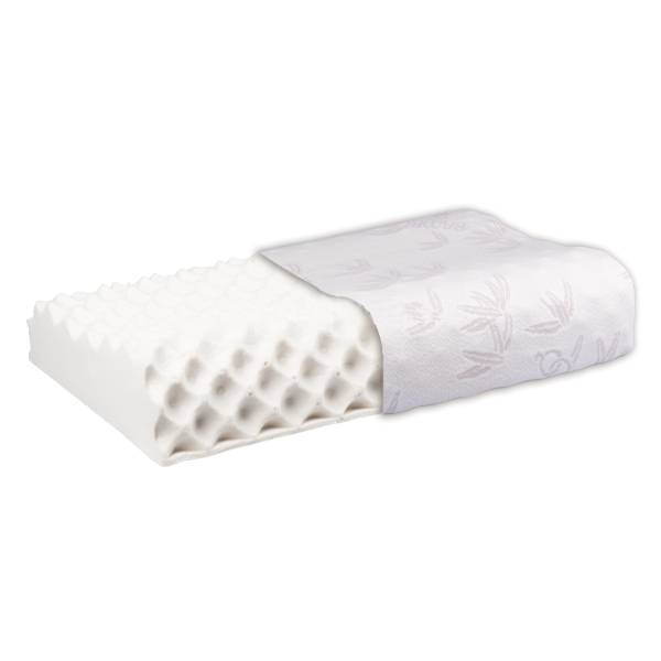 Подушка ортопедическая массажная из латекса (60x40x11/9 см) Т.703 фото 1