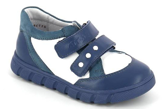 Полуботинки для мальчика цв. джинс/голубой/белый 2447-КП-3,43,99 фото 1