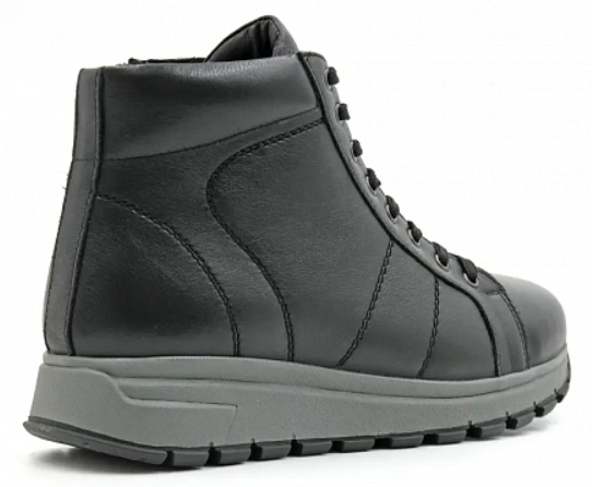 Ботинки ортопедические женские зимние Ортомода 8350-Х-901 черные кожаные с увеличенной полнотой фото 3