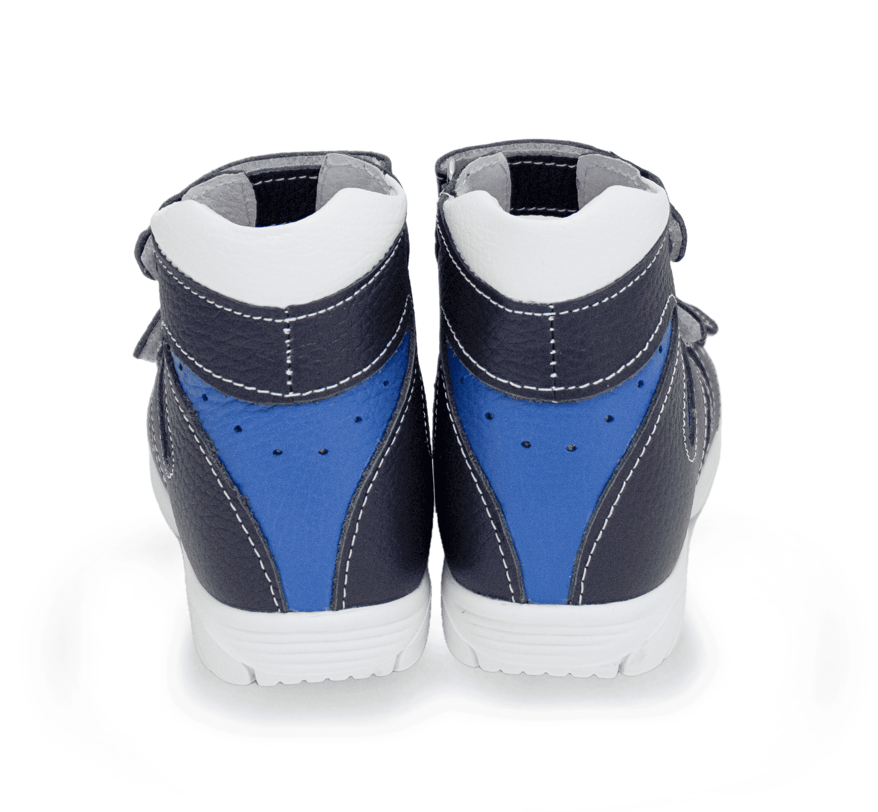 Сандалии ортопедические с открытым носом Орфея Б2-166-224-221-1 кожаные тёмно-синие фото 3