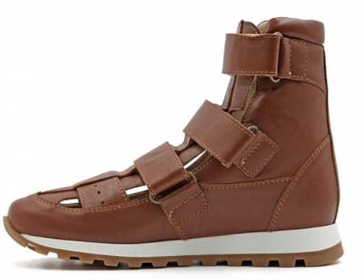 Ортопедическая обувь сложная сандалии детские, цв. коричневый 41913-Х-002 ДЦП ОРТОМОДА фото 3