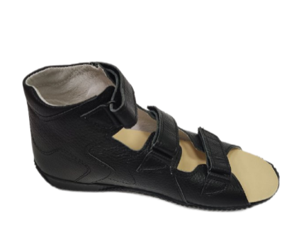 Сандалии ортопедические детские с открытым носом Орфея Б4-124-304-000-1 кожаные с жестким задником фото 3