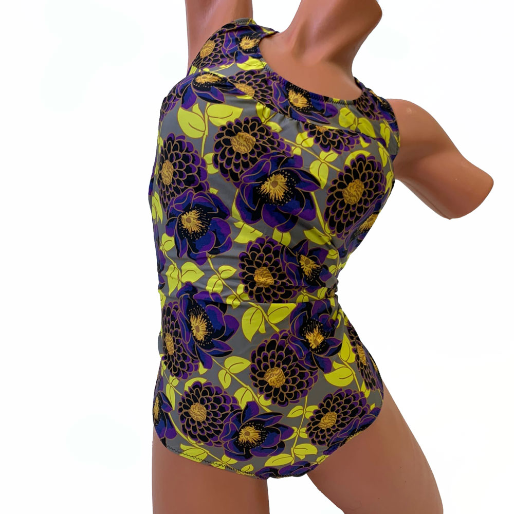 Купальник после мастэктомии Пионы на сером К0792-1 П123 фото 3